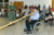 Man in wheelchair plays the alphorn